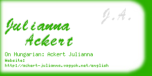 julianna ackert business card